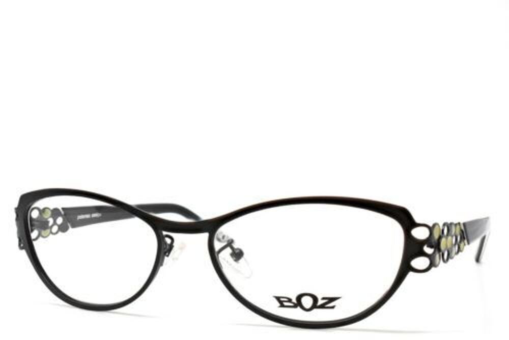 BOZ RESILLE BLACK PATENT DESIGN EYEGLASSES FRANCE AUTHENTIC DESIGNER FRAME